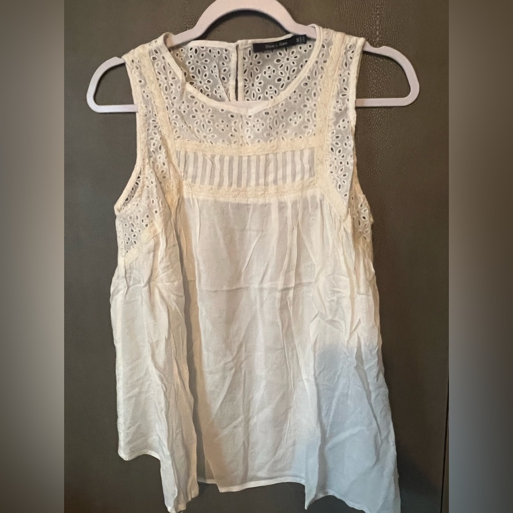 Eyelet lace top